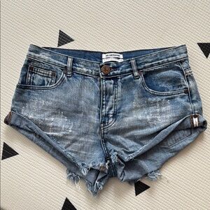One Teaspoon Blue Jean Shorts